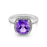Amethyst & Diamond Ring - Dracakis Jewellers